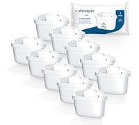 Wessper Pack 10 Water Filter Cartridges - Fits BRITA Maxtra Jugs, Marella-Elemaris, Bosch Tassimo, AmazonBasics