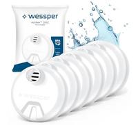 Wessper Water Filter ActitexTM DISC, Pack of 6 Filter Bottle Filters. Reduction of Chlorine, microparticles and Other Taste-Disturbing substances in tap Water