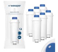 Wessper Water Filter Cartridges for Fully Automatic Coffee Machine, Replacement Filter for Delonghi DLSC002, SER3017, ECAM, ESAM, ETAM, SECAM, Series S, Filter Cartridges for Coffee Machines - Pack of