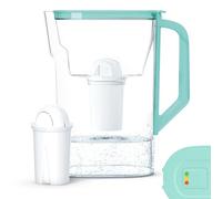 Wessper Water filter Jug 2.7L | Replacement for Aquaphor Standard, Brita Classic, Dafi Classic filter | for refrigerator door with manual filter wear indicator | 1 water filter AQUACLASSIC - Mint
