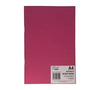 West 284512 A4 Coloured Pages Sketchbook - Raspberry