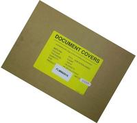 West A4 140 Micron PVC Non Interleaved Document Covers - Clear (Pack of 100)