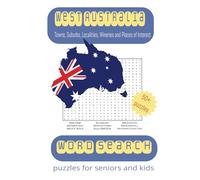 West Australia Word Search Puzzle Book: Word Searches with easy to read print West Australian towns, localities, special places of interest and ... | gift for holidays, relaxation and nostalgia