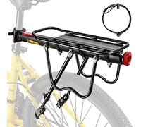 West Biking Aluminium Rear Bicycle Cargo Rack - Sturdy MTB Pannier Rack, Maximum Load 50 kg, Black