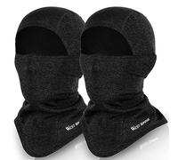 West Biking Balaclava Motorcycle Winter Face Mask Ski Mask Windproof Breathable Warm Bicycle Balaclava Men Women Thermal Fleece Balaclava Motorcycle Balaclava Mask Face Hood, Black and black, One Size