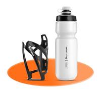 West Biking Bike Water Bottle Cages Ultra-Light Durable PC Bicycle Bottle Holder with Screws Tool, Easy Installation Bicycle Drink Cup Holders Cycling Kettle for MTB Road Bikes (2, Black-White)