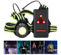 West Biking Running Light USB Rechargeable Chest Lamp 90 Adjustable Beam A