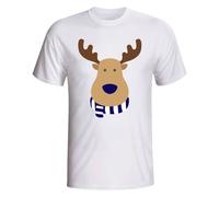 West Bromwich Albion FC Men's Mens West Brom Rudolph Supporters T-Shirt in White | Size: Medium West Bromwich Albion FC White M
