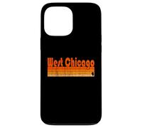 West Chicago, Illinois Retro 80s Style Case for iPhone 13 Pro Max