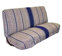 West Coast Auto Universal Baja Saddle Blanket Bench Full Size Seat Cover Fits Ford, Chevrolet, Dodge, and Full Size Pickup Trucks (Blue)