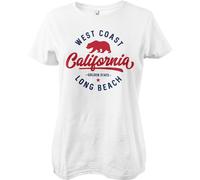 West Coast California Girly Tee Damen T-Shirt White