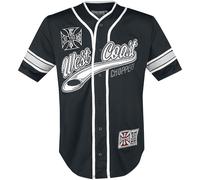 West Coast Choppers 30 Years Anniversary Limited Baseball Jersey Short-sleeved Shirt black white XXL