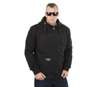 WCC Por Vida Riding Hooded Motorcycle Jacket black size L
