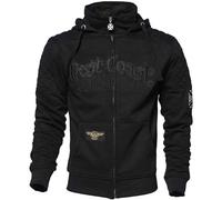 West Coast Choppers Aramidic Lining Por Vida Full Zip Sweatshirt Black 2XL Men