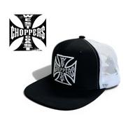West Coast Choppers Baseball Cap Flatbill Model Black / White Model OG Cross