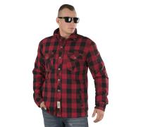 West Coast Choppers Dominator Aramid Riding Flanel Shirt Red/BlackL Red,Black