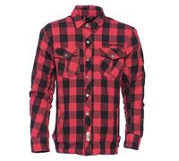§West Coast Choppers Dominator Aramid Riding Flanel Shirt Red-Black§