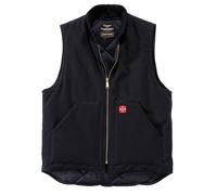 West Coast Choppers Heavy Duty Canvas Work Vest, Black, 2XL