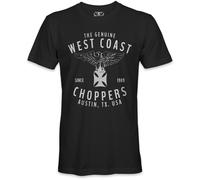 West Coast Choppers Herren T-Shirt Rennabteilung Tee Black