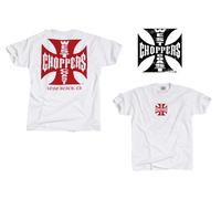 West Coast Choppers Mechanic T-Shirt Round Neck Blue, 100% Cotton, New