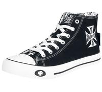 West Coast Choppers Iron Cross Sneakers High black white EU46