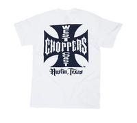 West Coast Choppers OG Austin Texas Batik Blue T-Shirt, Cotton