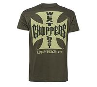 West Coast Choppers OG Classic Men's Short-Sleeved T-Shirt Black, Regular/Regular Fit, Khaki, L