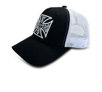 West Coast Choppers OG Cross Cap Black/WhiteOnesize Black,White