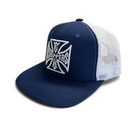 West Coast Choppers Og Cross Flatbill Cap Blue Men,Women
