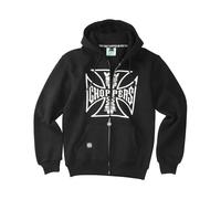 West Coast Choppers OG Logo Zip Moto Casual Hoodie Black