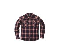 West Coast Choppers Outlaw Flannel Shirt RED-GREYM RED-GREY