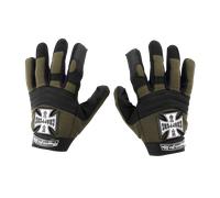 West Coast Choppers Pay Up Sucker Gloves Black/GreenXL Black,Green