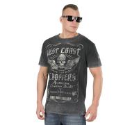 West Coast Choppers Ride Hard Sucker Vintage Short Sleeve T-shirt Green S Man male
