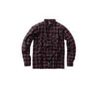 West Coast Choppers Rigid Flannel Shirt Burgundy/GreyM Burgundy,Grey
