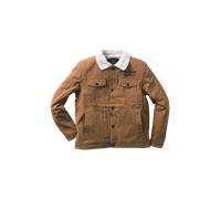 §West Coast Choppers Sherpa Lined Canvas Jacket Light Brown§