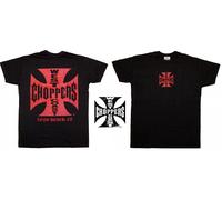 West Coast Choppers T-Shirt White Black Cross Iron Cross Logo