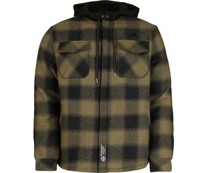 West Coast Choppers WCC HELL BENT FLANNEL JACKET - OLIVE/BLACK Mid-Season Jacket olive black XXL
