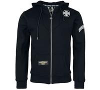 West Coast Choppers WCC OG Classic Panel Zip Hoodie Hoodie Jacket black 4XL