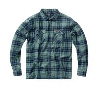 West Coast Choppers WCC Rigid Flannel Green/Navy Longsleeve green blue S