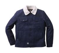 West Coast Choppers WCC Sherpa Lined Canvas Jacket Between-seasons Jacket blue XL