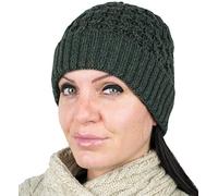 WEST COAST KNITWEAR Unisex Beanie 100% Merino Wool Hat (Army Green)