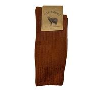 WEST COAST KNITWEAR Womens Fine Cashmere and Merino Wool Super Soft and Warm Socks (Bruciato)