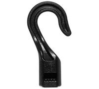 West Coast Paracord Black Hard Plastic Cord End Hooks with Open, Non-Locking Closure (10 Pack)