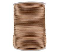 West Coast Paracord Round Leather Cord (Natural, 2mm - 25 Yards)