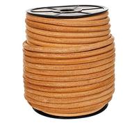 West Coast Paracord Round Leather Cord (Natural, 6mm - 10 Yards)
