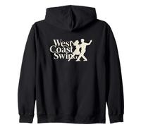 West Coast Swing Dance West Coast Swing Dancer Partner Zip Hoodie