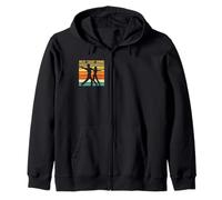 West Coast Swing Dancers Sunset WCS Retro Instructor Partner Zip Hoodie