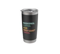 West Coast Swing Heartbeat Dance Coffee Cool Retro Weekend Stainless Steel Insulated Tumbler
