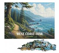 West Coast Trail Canada Landscape Art Jigsaw Puzzle for Adults, 300 Pieces