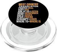 West Country Accent Translator Funny Bristol Exeter Plymouth PopSockets PopGrip for MagSafe